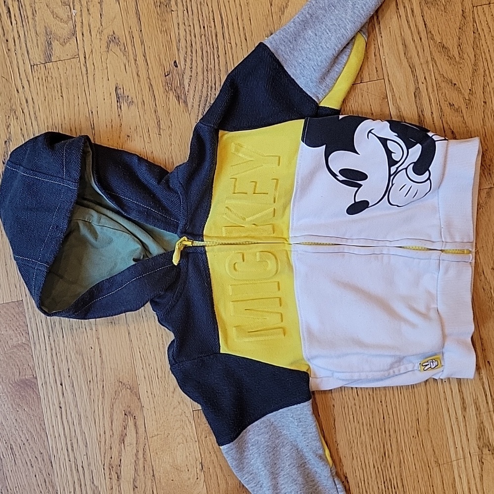 Disney Mickey Color Block Sweatshirt Size 3